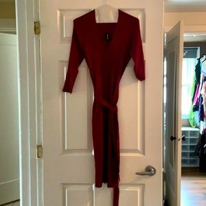 RW&Co Burgundy Dress Size Medium NWT